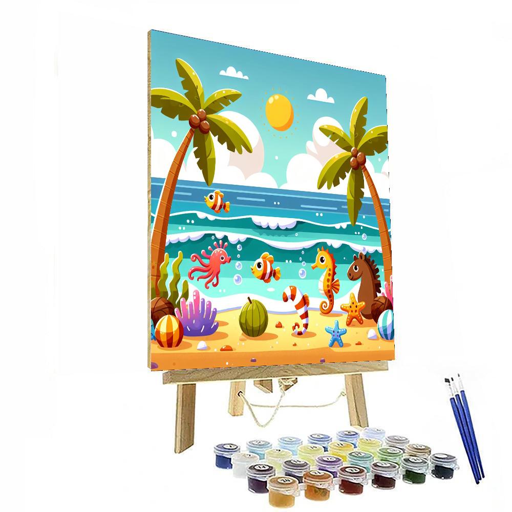 Seaside Paradise Number Painting