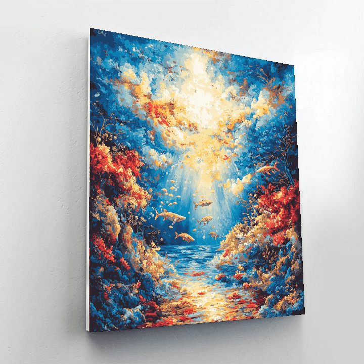 Salvador Dali Inspired Surrealist Ocean Dreams  Paint By Numbers Kits