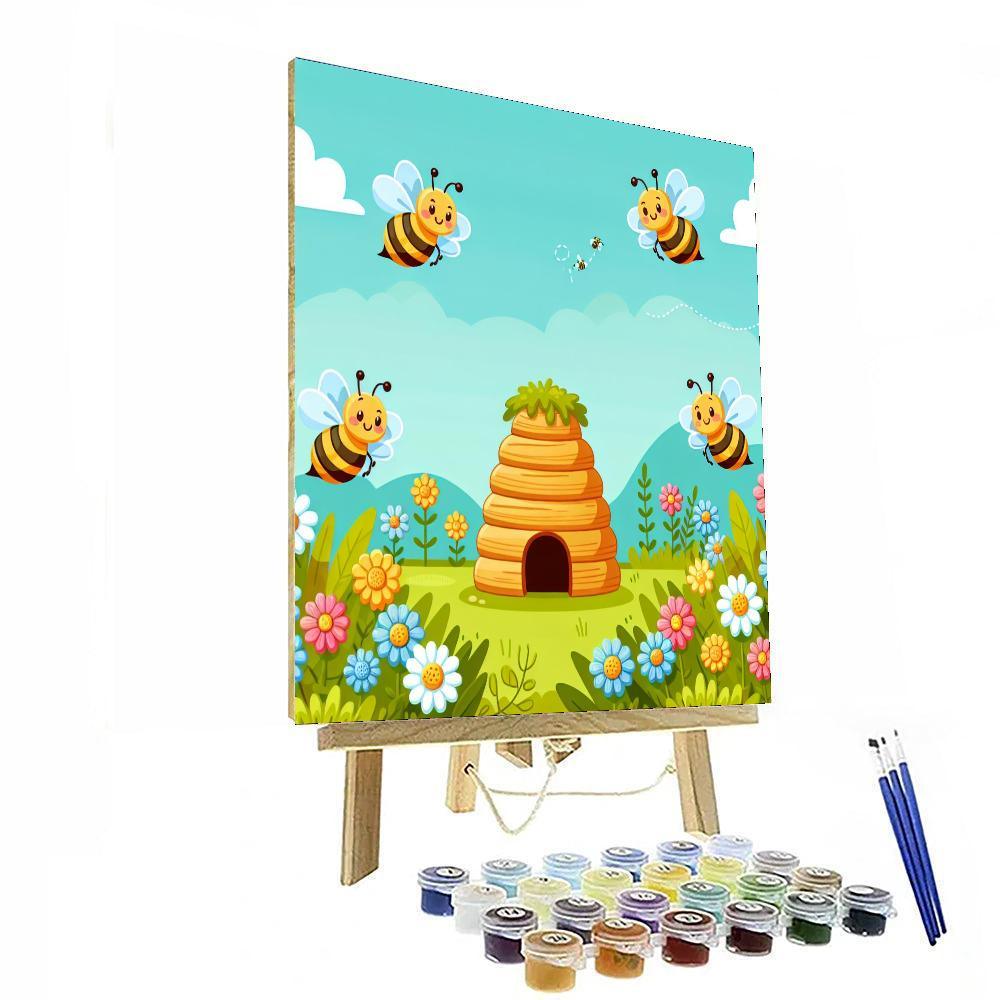 Buzzing Beehive Adventure Paint By Numbers