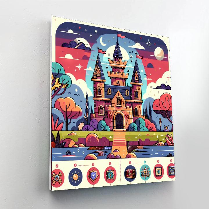 Mystery In The Castle Painting Number Kit