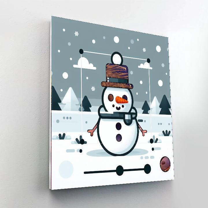 Frosty The Snowman Paint By Color