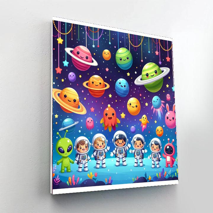 Space Explorer Kids Paint By Numbers Kits