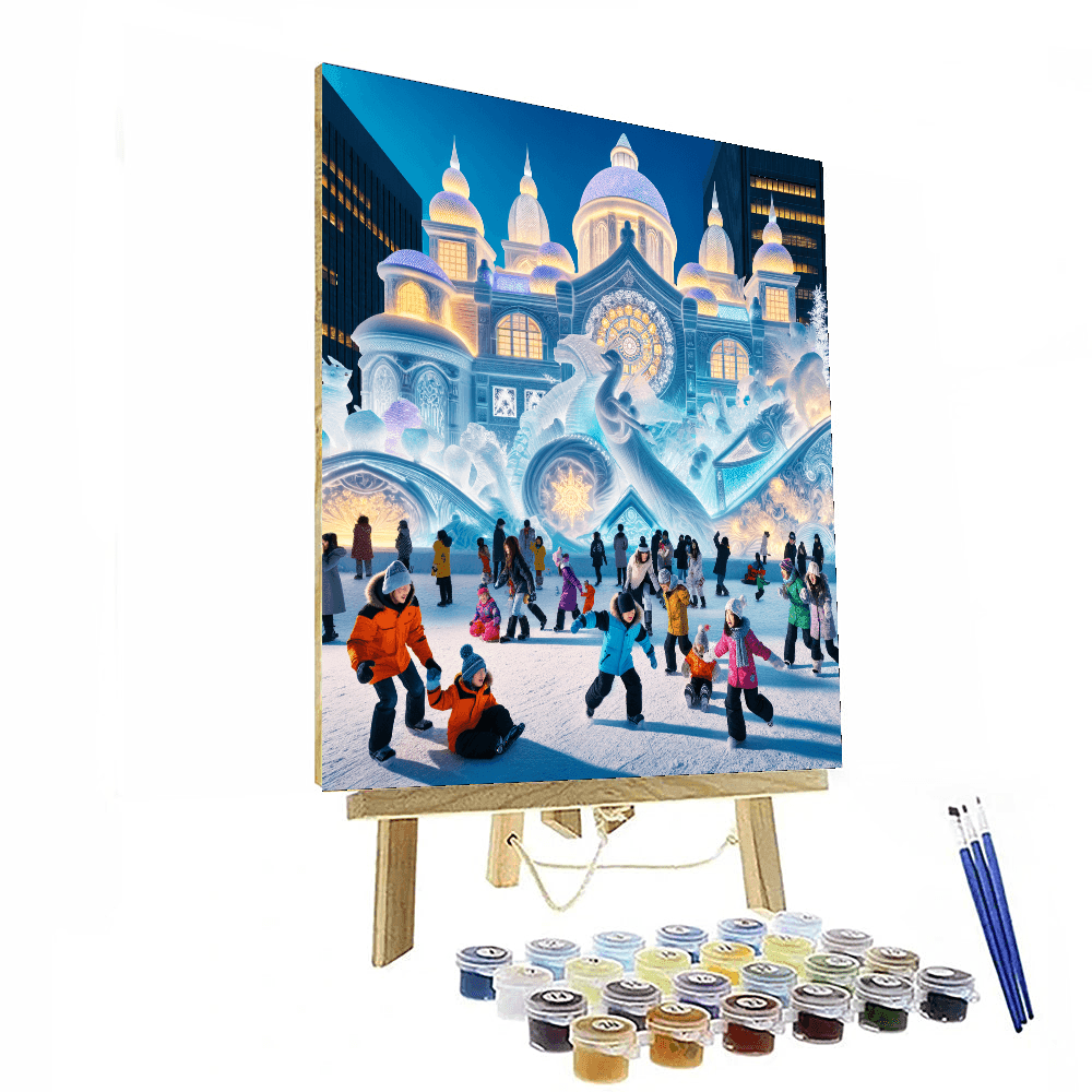 Hokkaido Snow Festival DIY Paint By Numbers