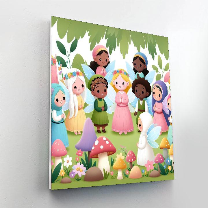 Fairy Garden Gathering Paint By Number