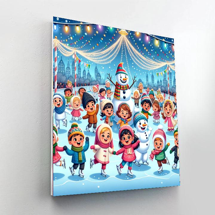 Winter Fun Fair Painting Number Kit