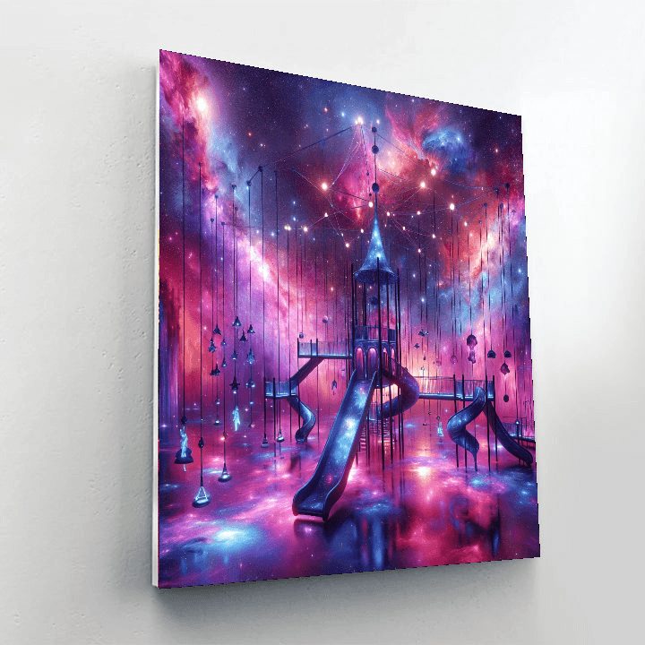 Galactic Child’s Playground Number Painting