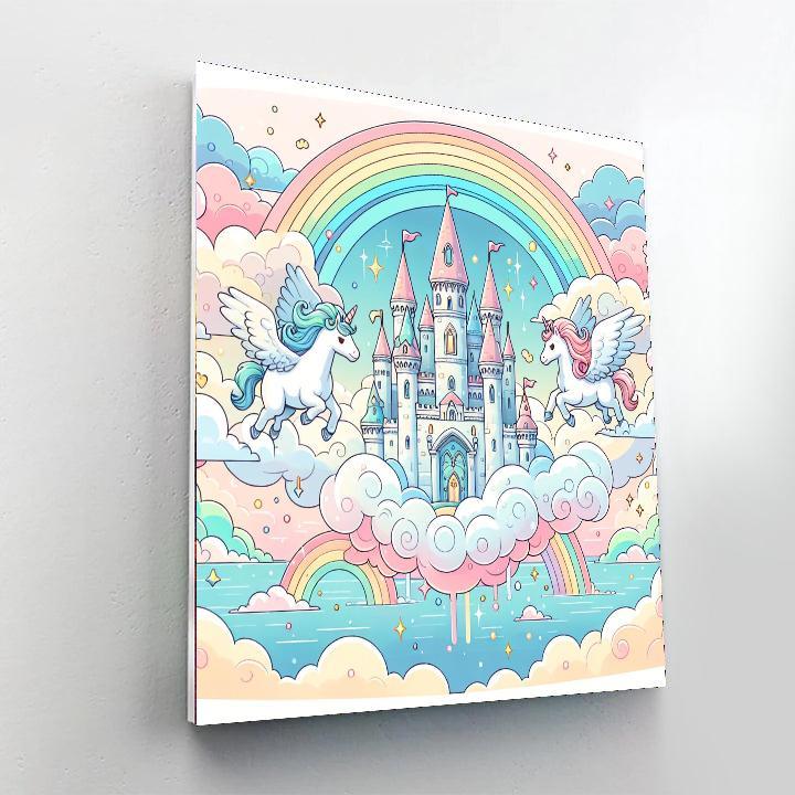 Fantasy Kingdom Of Clouds Paint By Number