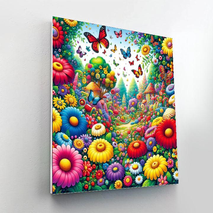 Joyful Garden Whimsy Numbered Painting Kits