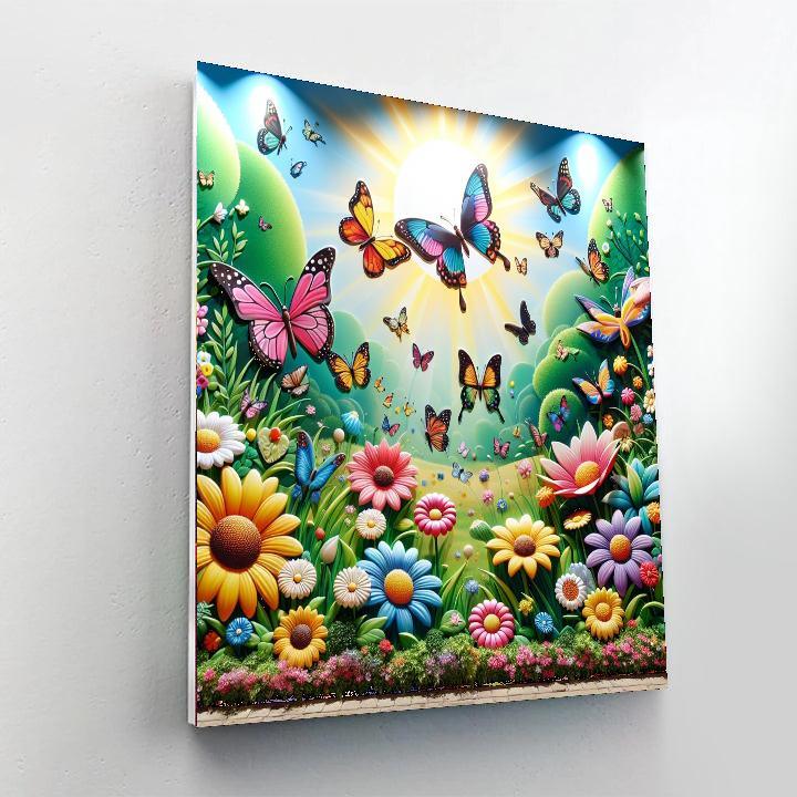 Radiant Butterfly Dreams Paint By Numbers Kits