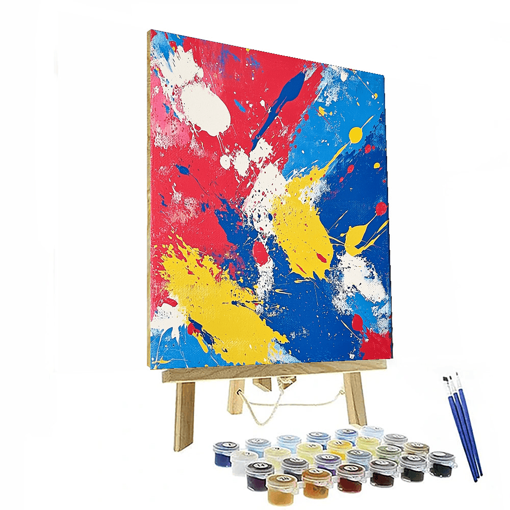 Jackson Pollock Inspired Dreamy Abstracts  Paint By Color