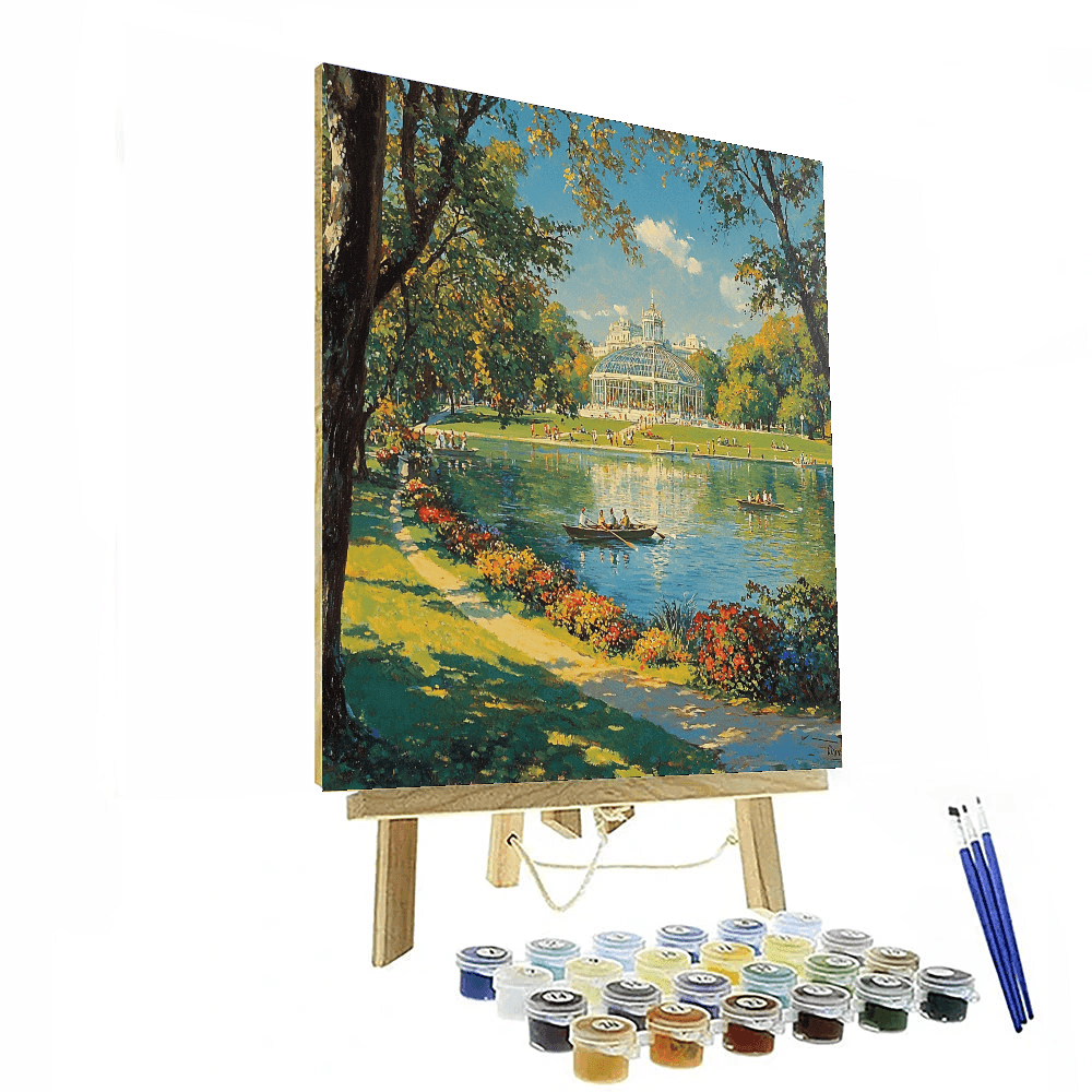 El Retiro Park - Madrid Numbered Painting Kits