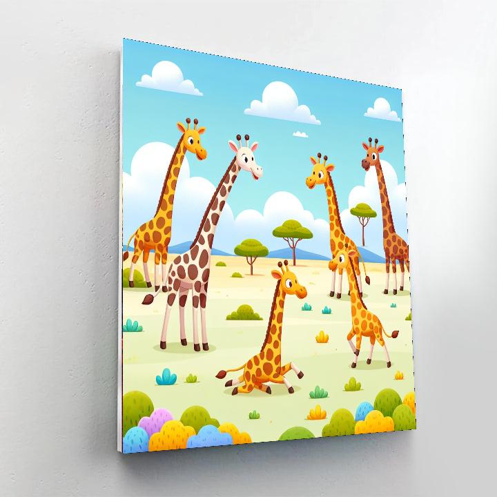 Giggling Giraffe Games Number Painting