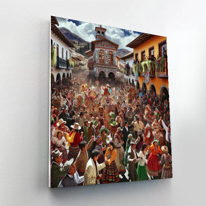 Feast Of The Virgin Of Candelaria - Peru Paint By Color