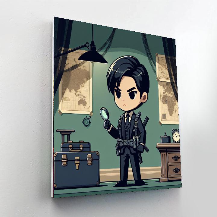 Secret Agent Mission Painting Number Kit