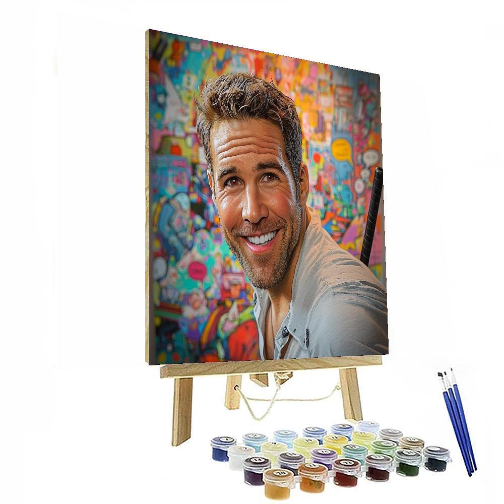 Ryan Reynolds: The Charming Spirit Of The Merc With A Mouth Numbered Painting Kits