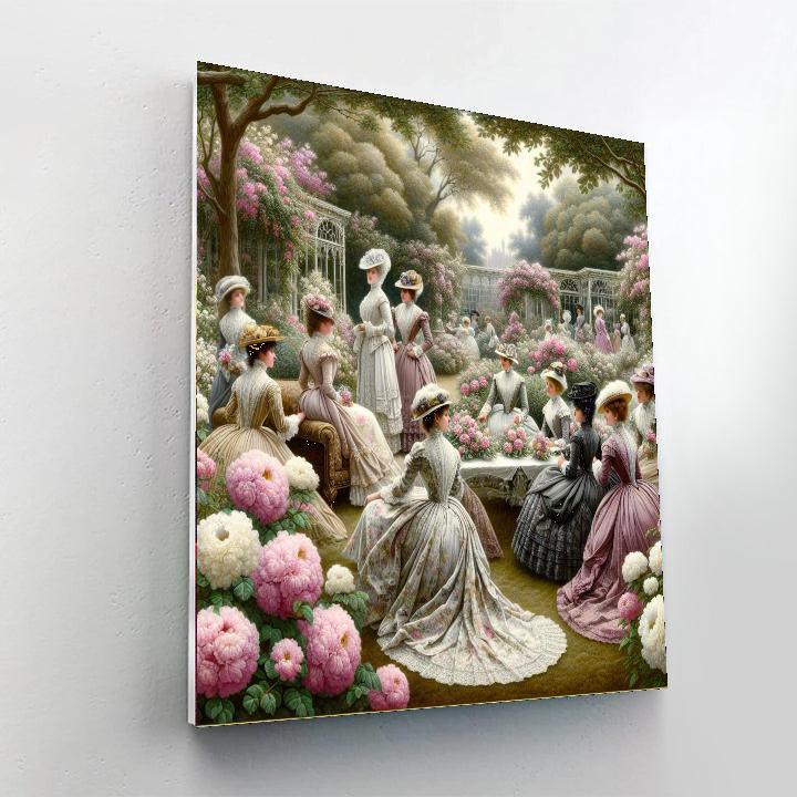 Victorian Garden Soiree Numbered Painting Kits