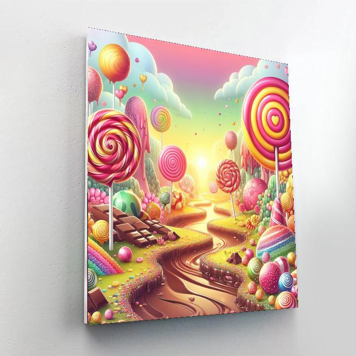 Adventures In A Candy Land Paint By Numbers
