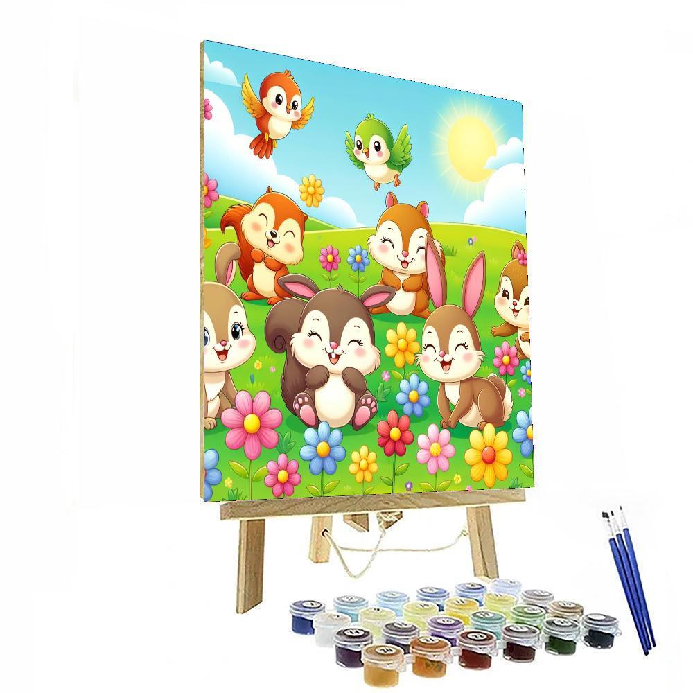 Bouncy Animal Adventures Paint By Numbers
