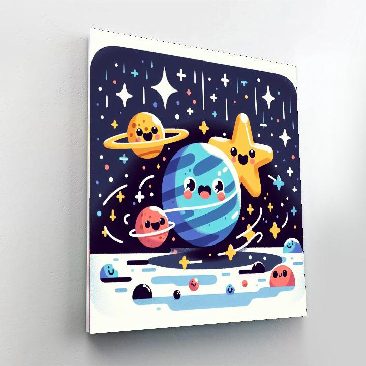 Cosmic Carnival Delight Painting By Numbers Kit