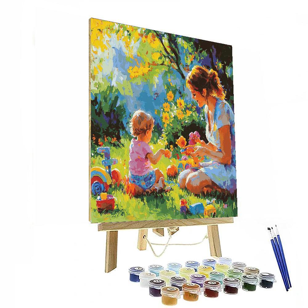 Mom's Heart Of Joy Painting Number Kit