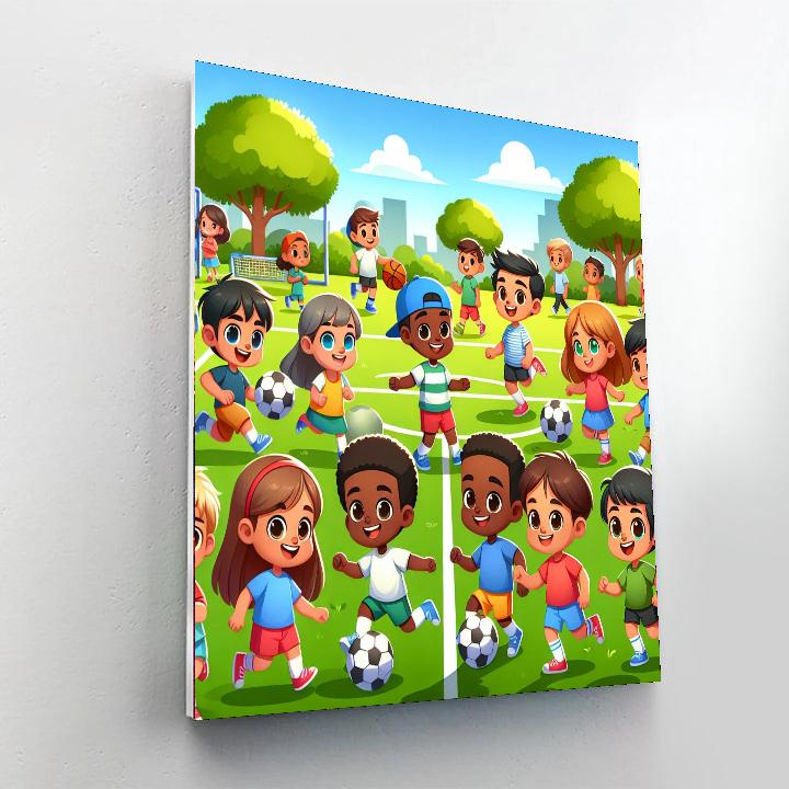 Sporty Adventure Time Number Painting