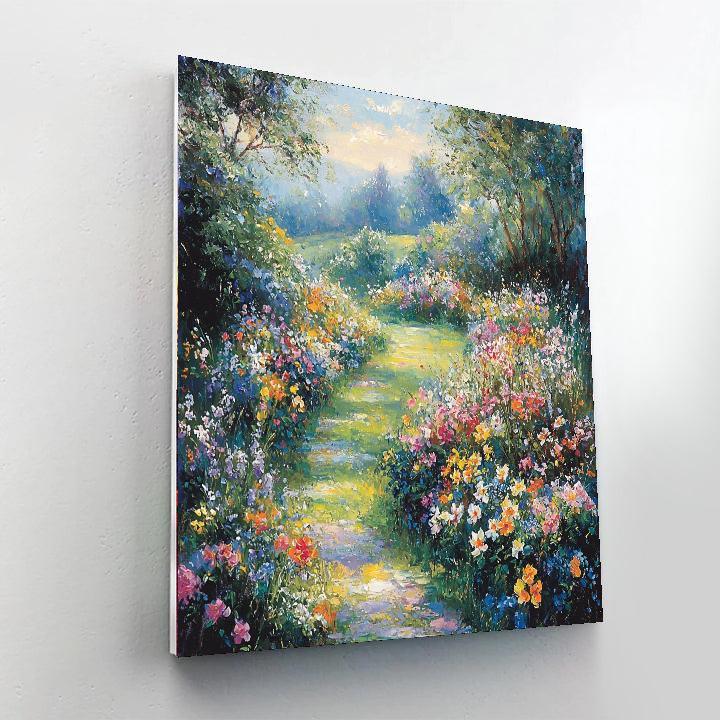 Monet Inspired Charming Garden Views  Painting By Numbers Kit