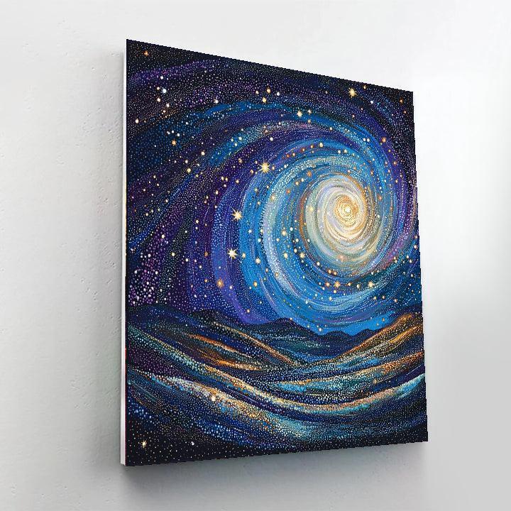 Georges Seurat Inspired Whispers Of The Cosmos  DIY Paint By Numbers