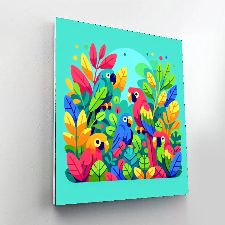 Peppy Parrots Numbered Painting Kits