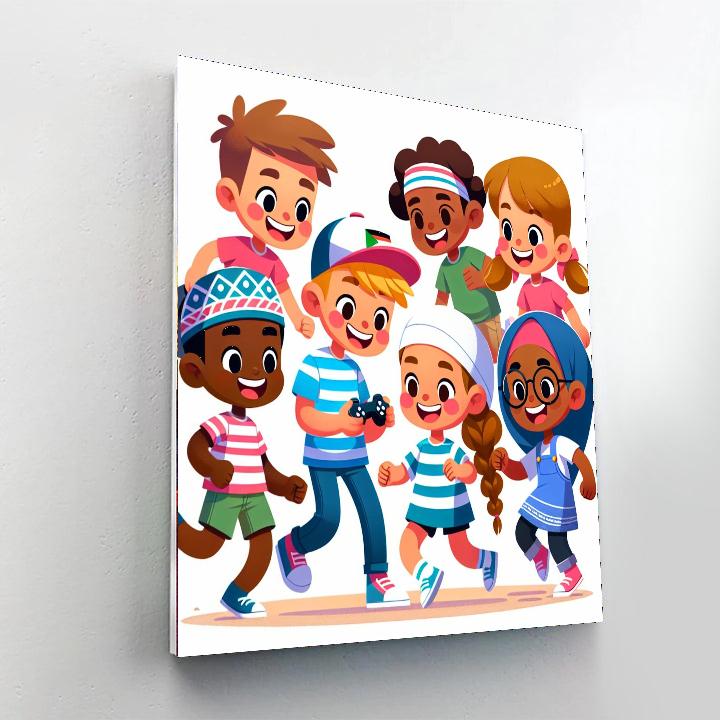 Rainbow Friends Painting Number Kit
