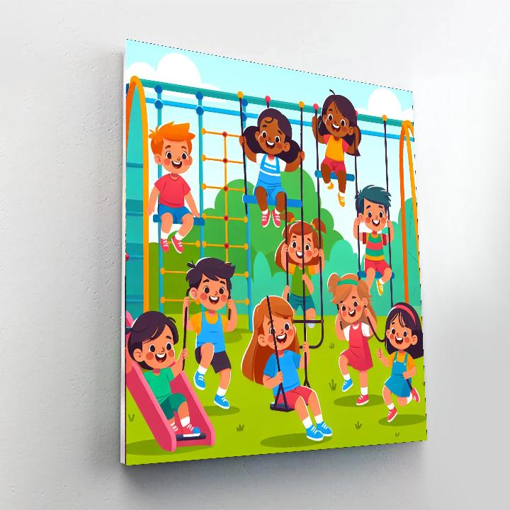Sunny Playgrounds Paint By Numbers Art