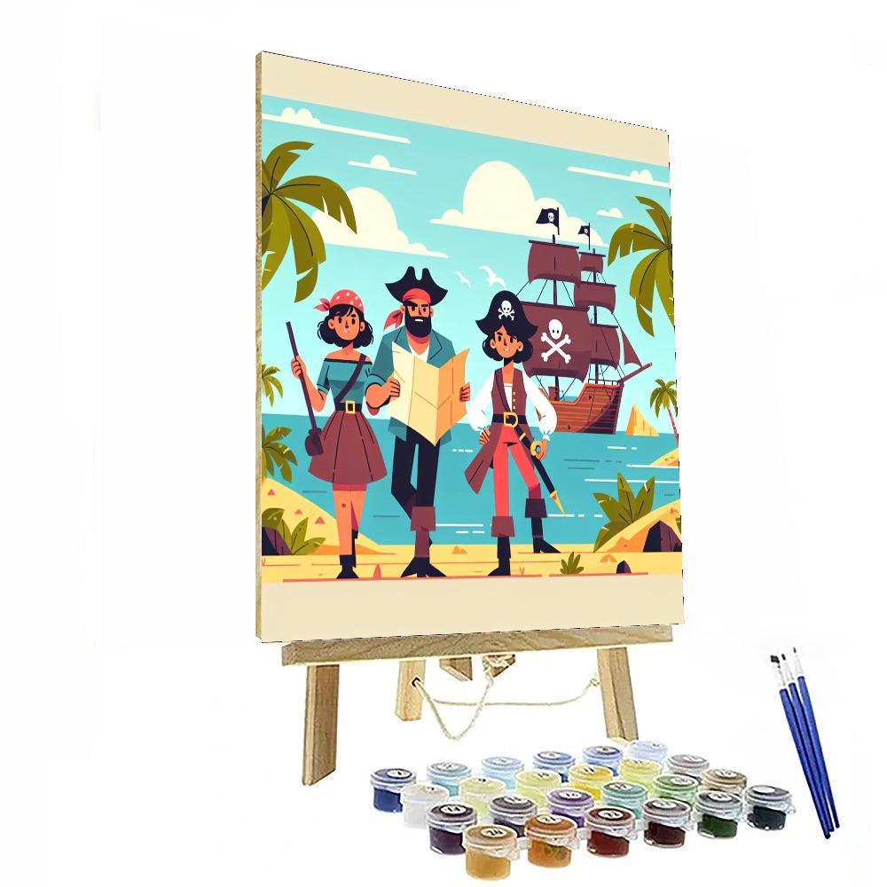 Pirate Island Expedition DIY Paint By Numbers