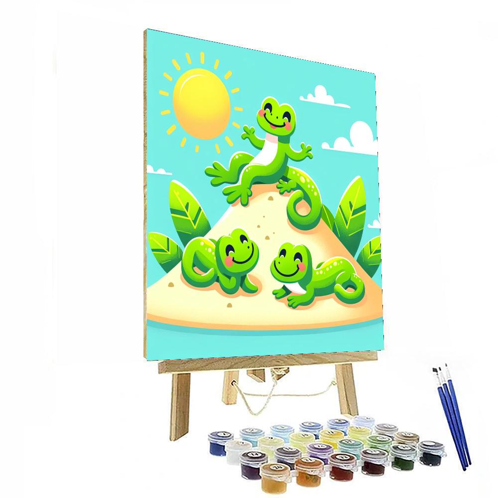 Groovy Gecko Getaway Numbered Painting Kits