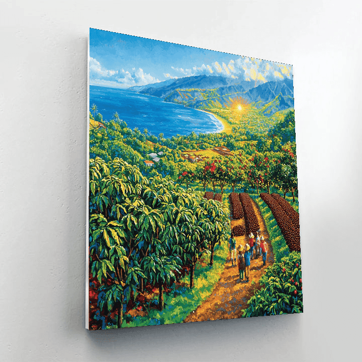 Kona Coffee Farm Paint By Numbers