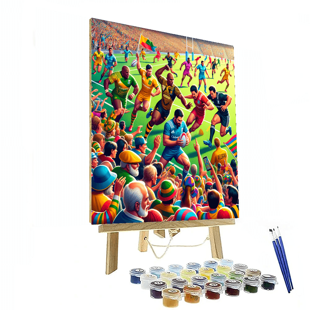 Wellington Sevens Number Painting