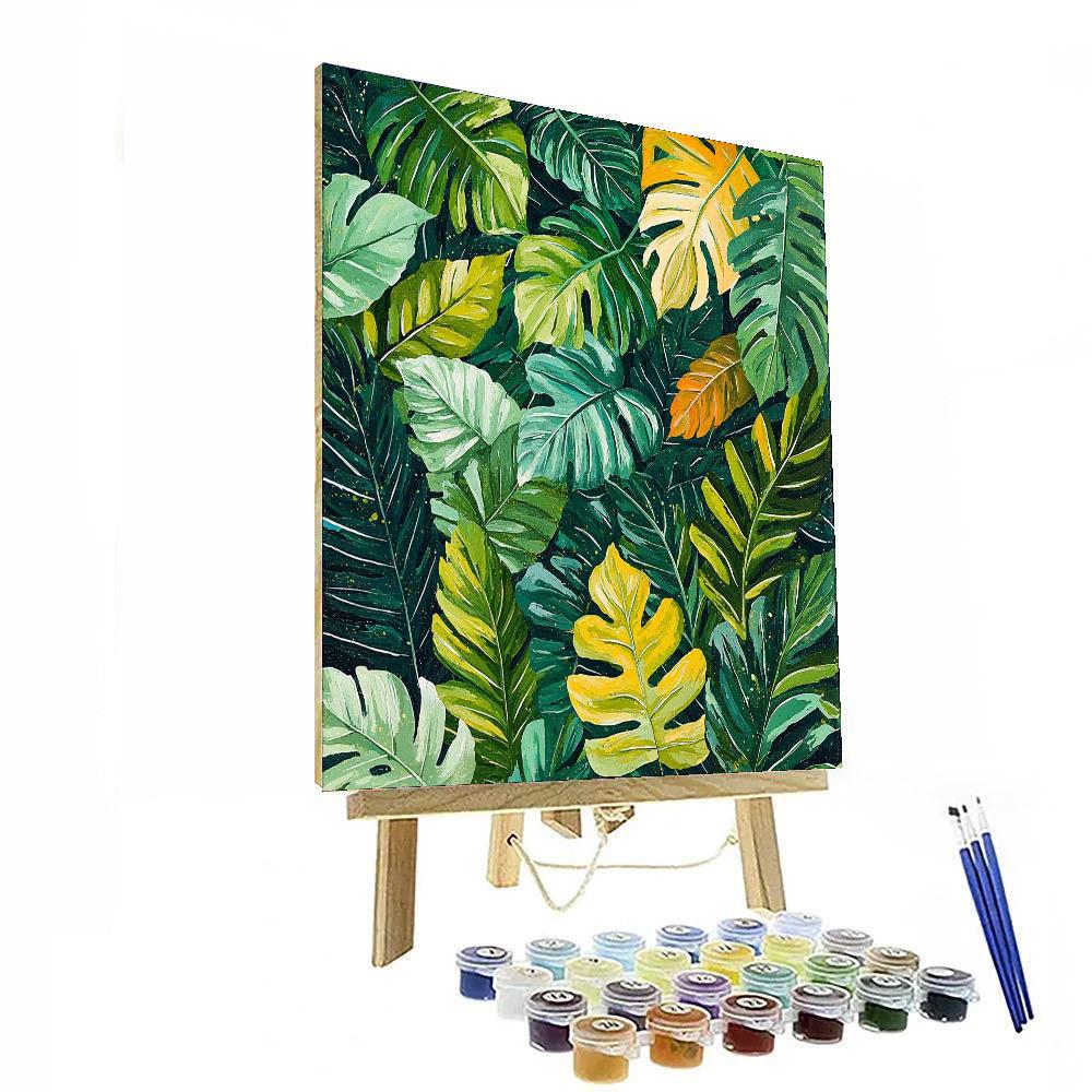 Frida Kahlo Inspired Echoes Of The Jungle  Painting By Numbers Kit