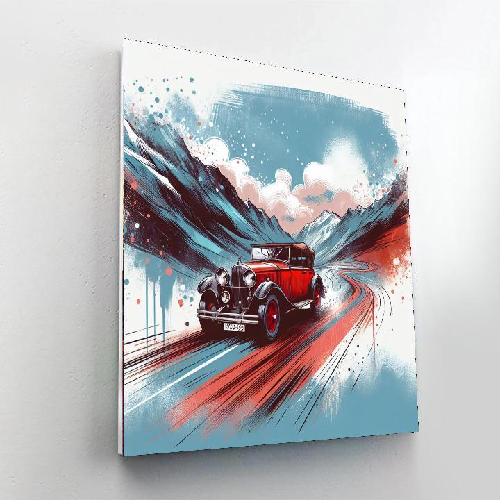 Automobile Adventure DIY Paint By Numbers