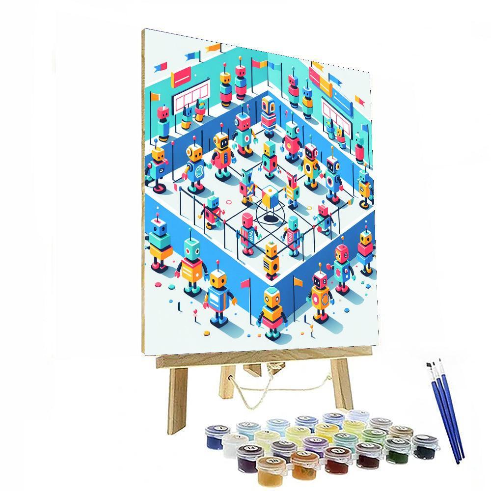 Robot Rumble Arena DIY Paint By Numbers