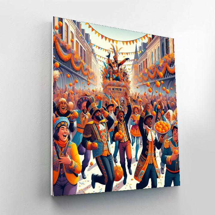 Karnival De Binche - Binche, Belgium Paint By Numbers Art