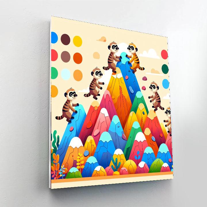 Meerkat Mountain Expedition Paint By Numbers