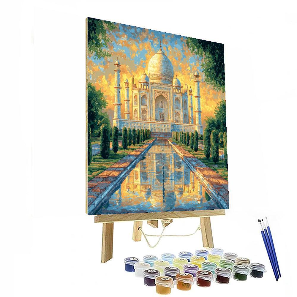 Taj Mahal Of India DIY Paint By Numbers