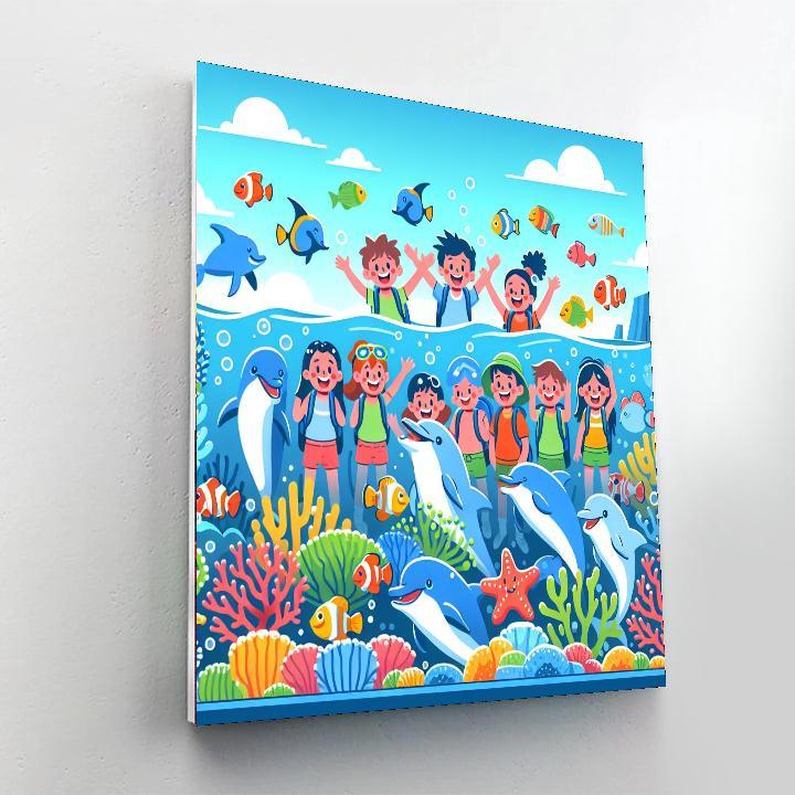 Bubbly Ocean Explorers Paint By Numbers Kits