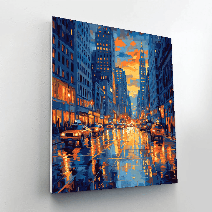 Edward Hopper Inspired City Life  Paint By Numbers Art