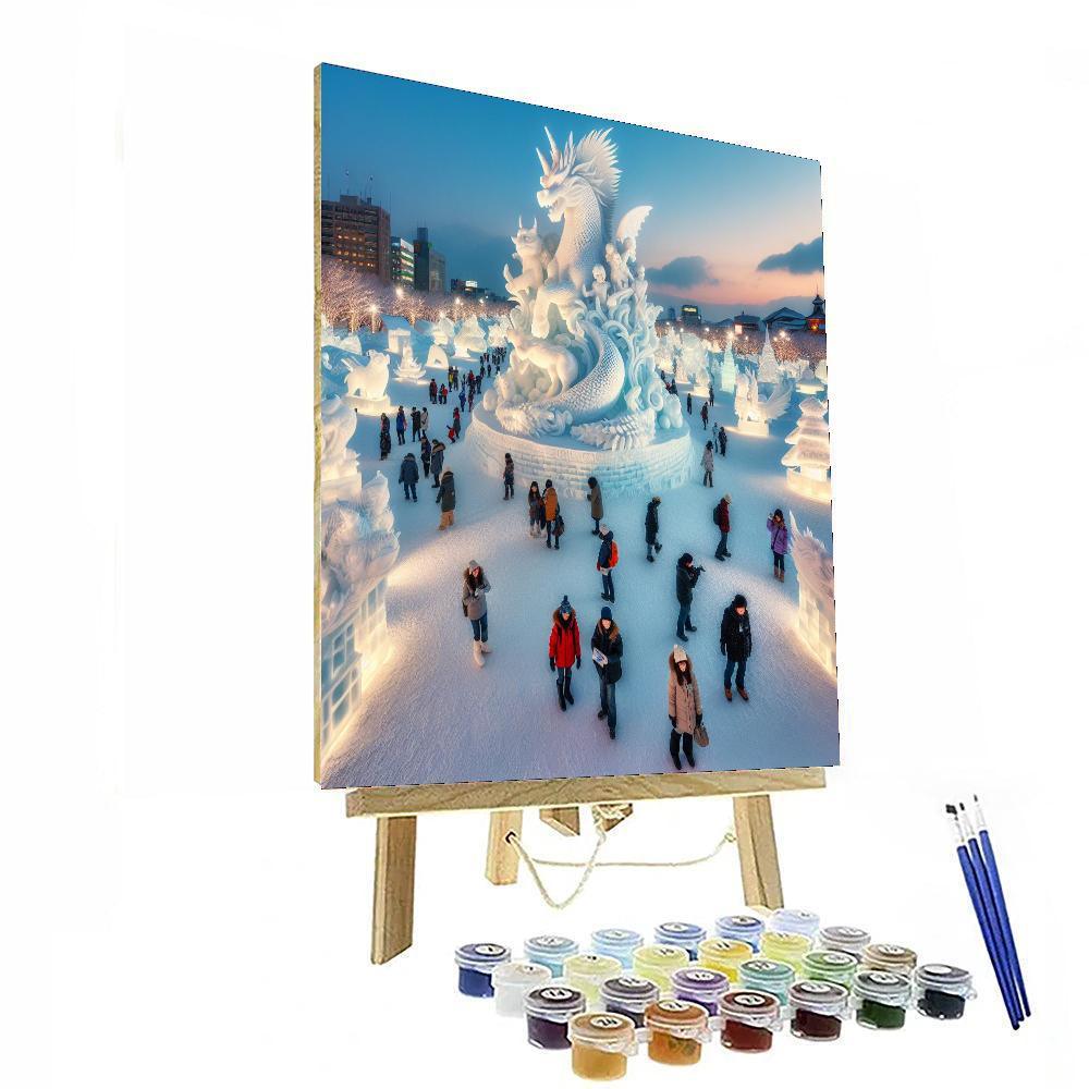 Winter Festival - Sapporo Numbered Painting Kits