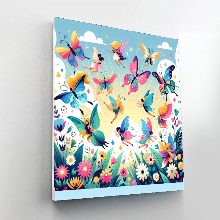 Magical Butterfly Meadow DIY Paint By Numbers