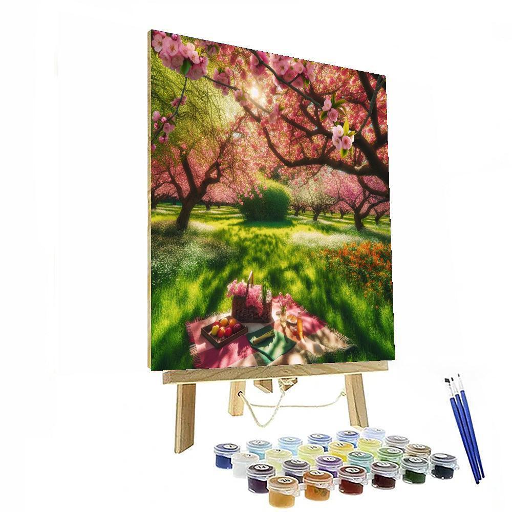 Joyous Spring Picnic Paint By Color