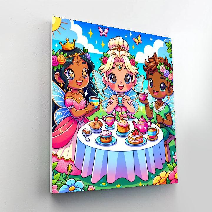 Magical Fairy Tea Party Painting By Numbers Kit