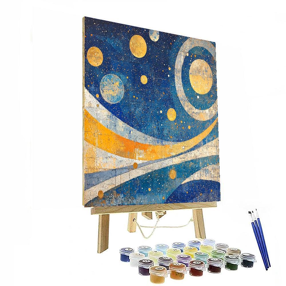 Georges Seurat Inspired Celestial Orbits  Numbered Painting Kits