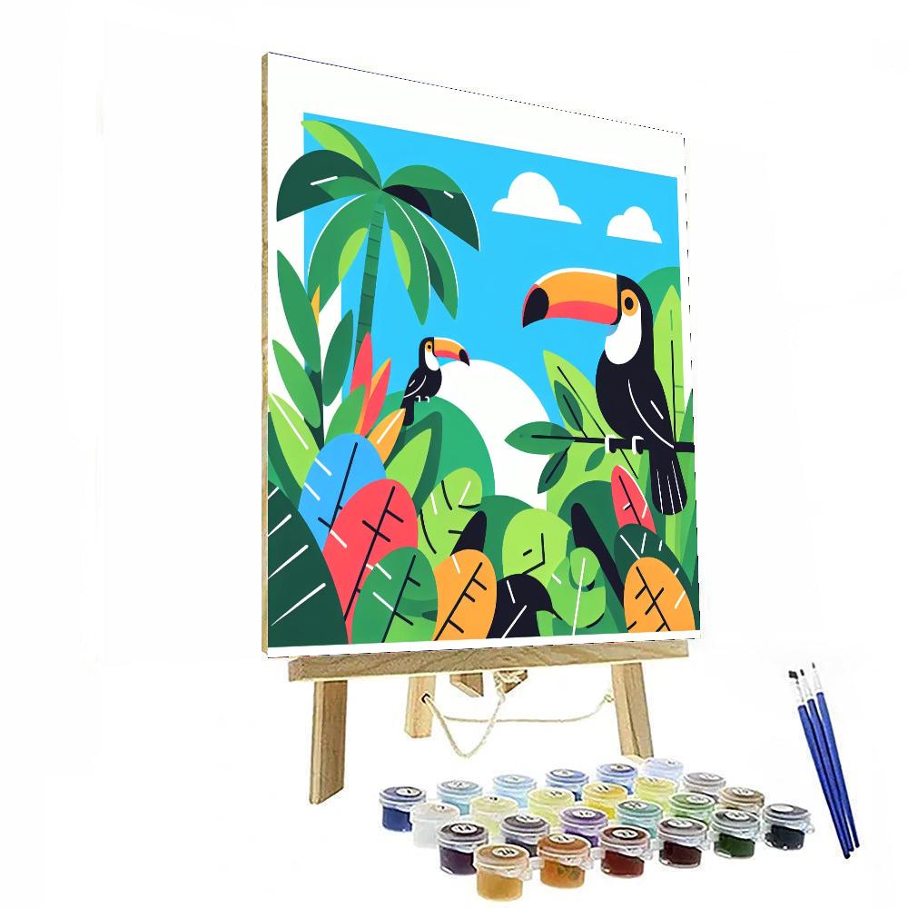 Tropical Toucans Numbered Painting Kits