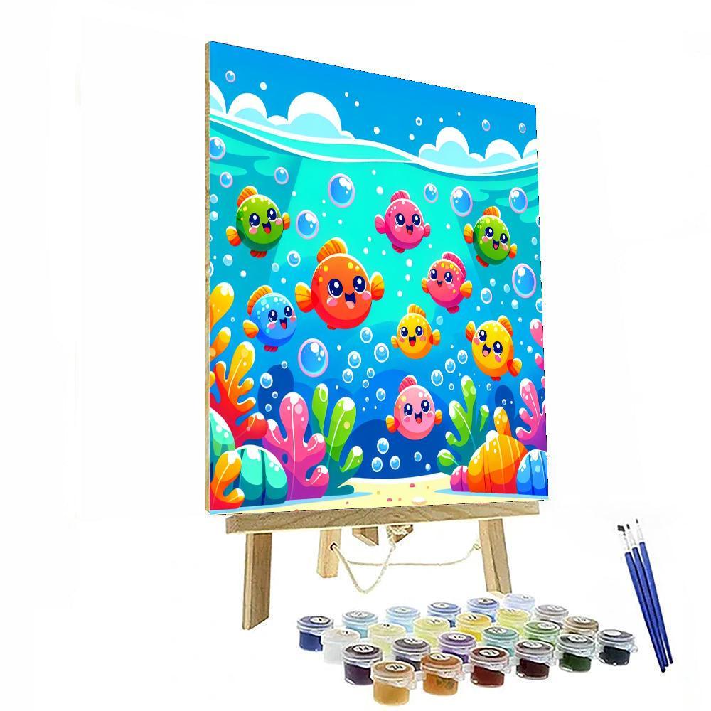 Flying Fishes Painting By Numbers Kit