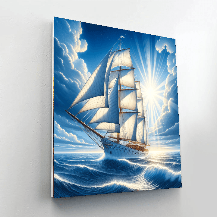 Sailing Through Sunlit Seas Paint By Number